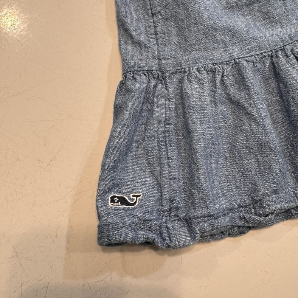 VINEYARD VINES Blue‎ Denim Skirt Girls Size L ( 14 ) Ruffle Country Western - Picture 3 of 7